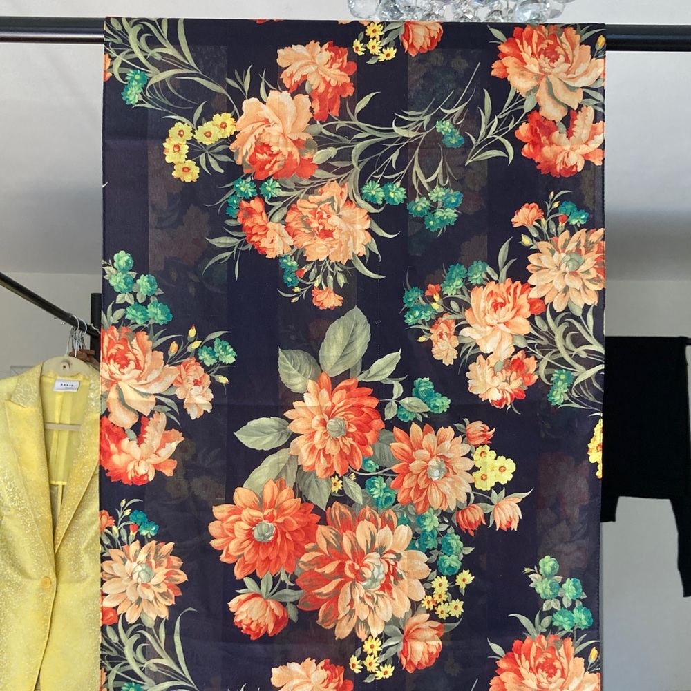 Floral Patterned Scarf